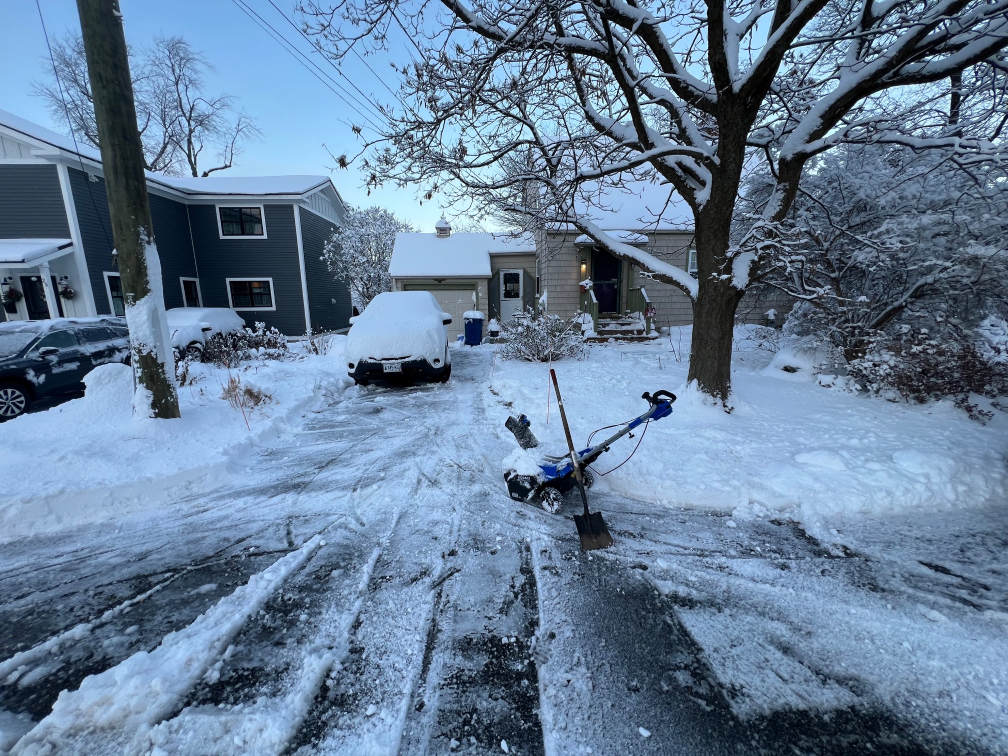 Snow removal work by DC Precision Mowing